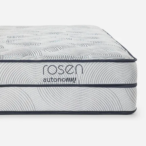Cama Europea Rosen Autonomy Sky King + Muebles Issey Azul
