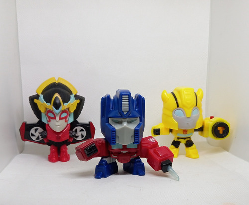Lote 3 Bonecos Transformers Mcdonald's 2018 (Usado)