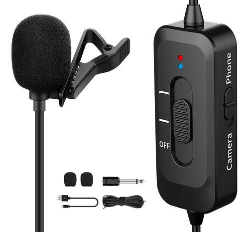 Microfono Lavalier Para iPhone Android Omnidireccional  Fd