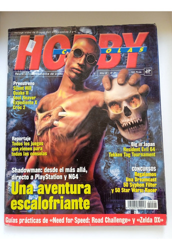 Revista Hobby Consolas Portada Shadowman Año 1999