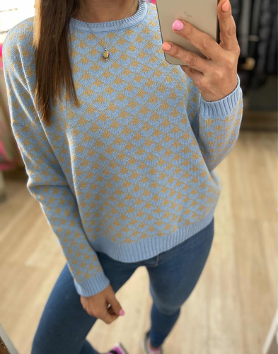 Sweater Estampado Corto The Big Shop