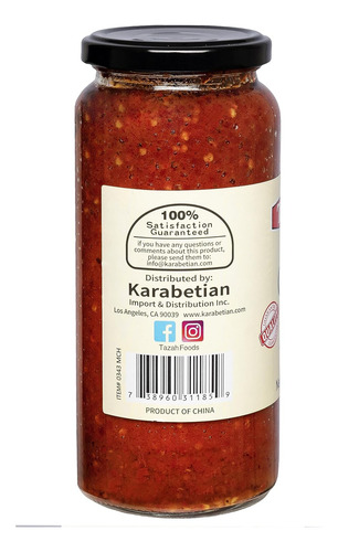 Tazah Pasta De Chile Picada Salsa De Chile Picante Tarro De