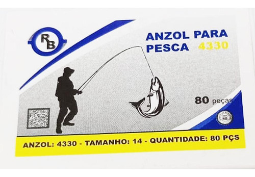 Anzol Para Pesca Tamanho 14 - 320 Peças