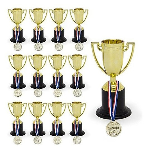 Imagen 1 de 5 de Increíble Conjunto De 12 Trofeos De 4 Pulgadas Y 12 Medallas