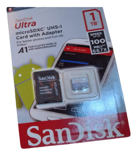 Micro Sd Sandisk Ultra 1tb Sdxc V30 A1 Clase 10