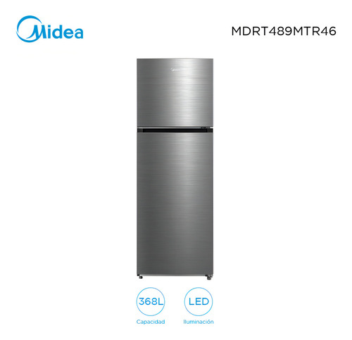 Heladera Midea 368 Lt Inverter Mdrt489mtr46inv Queoferta.uy Gris