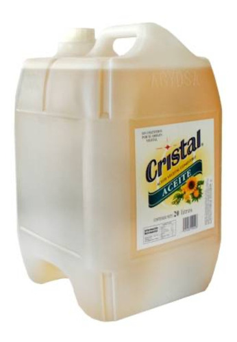 Aceite Vegetal Cristal 20 Litros