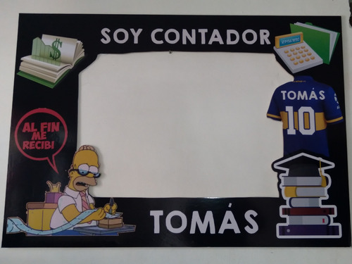 Imagen 1 de 9 de Marcos Selfies Personalizados Me Recibí Contador Egresado