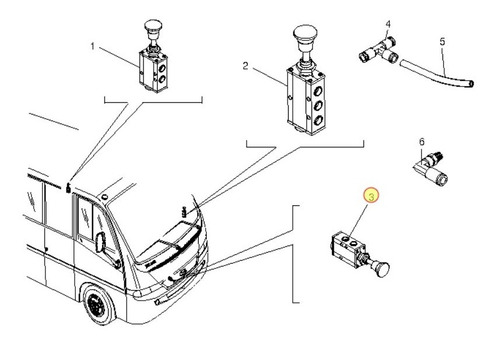 Valvula Pneumatica 5/2 Original Volare V8l 4x4 Al Futtaim