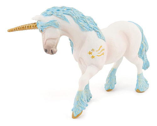 Papo Unicornio Magico Con Figura De Juguete Azul