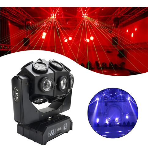 Cabezal Móvil De 180 W, 18 Led, Rgbw, Efecto Dj Disco Party