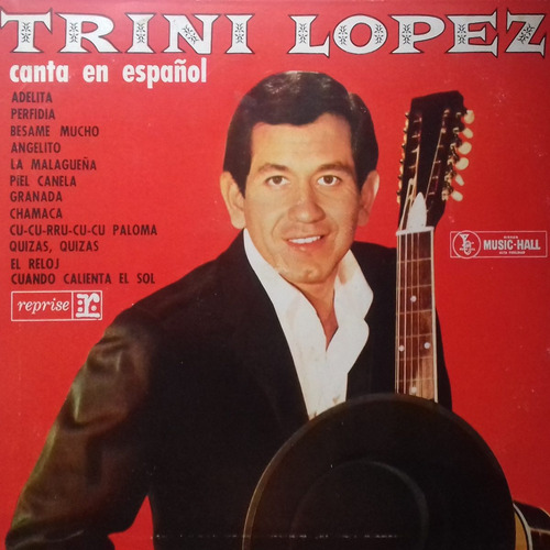 Trini Lopez Canta En Español Vinilo Argentino Lp Pvl