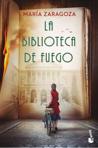 LA BIBLIOTECA DE FUEGO, de MARIA ZARAGOZA. Editorial Booket, tapa blanda en español, 2023