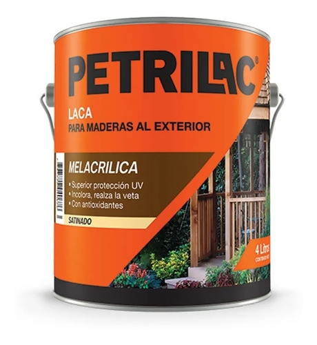 Laca Melacrilica Petrilac Ext/int Doble Filtro X 0.50 Lts