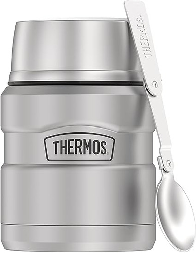 Termo De Comida Thermos Aislado Al Vacío, 473ml, Con Cuchara