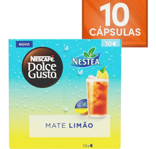 Capsula Chá Mate Limão Nestea Nescafé Dolce Gusto 10 Un