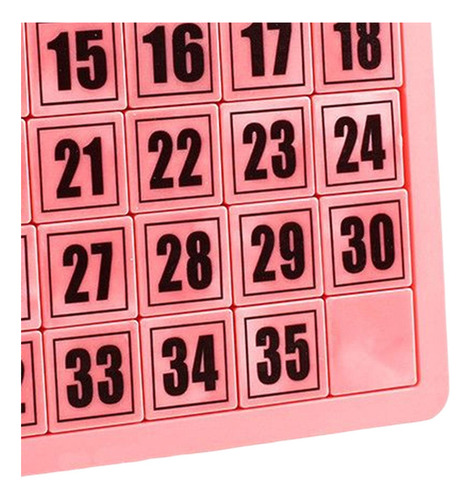 Rompecabezas Digitales Juguetes Matemáticas Rosa 35 Cubos