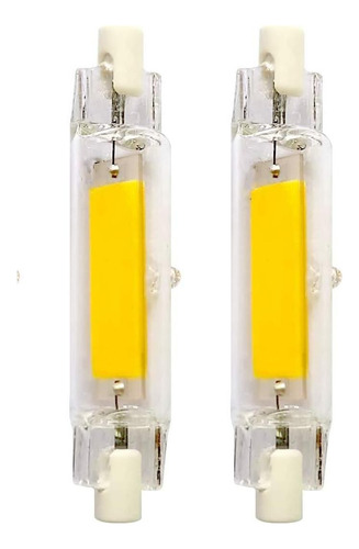 Qixivcom, 2 Paquetes De Luces Led Cob De 78 Mm, 10 W, R7, 10