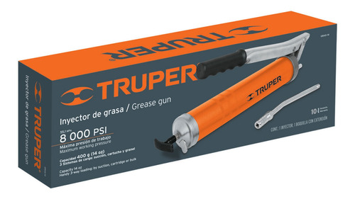 Inyector De Grasa 14oz 8000psi Extension Truper