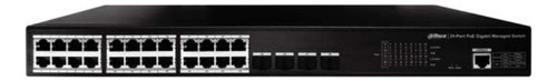 Dahua Switch Poe Gigabi 24 Puertos Switching 56 Gbps