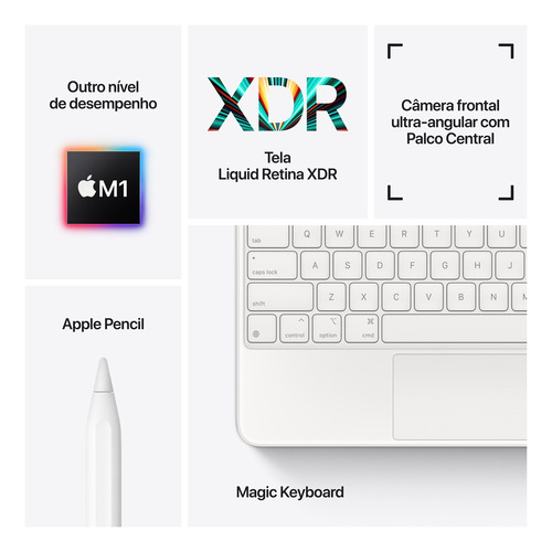 Imagem 7 de 10 de Apple iPad Pro de 12.9" Wi-Fi 128GB Cinza-espacial (5ª geração)