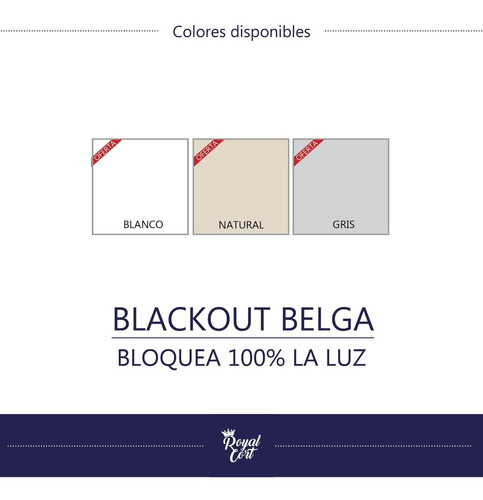 Imagen 2 de 9 de Cortinas Black Out Roller Belga Importado 100% Bloqueo