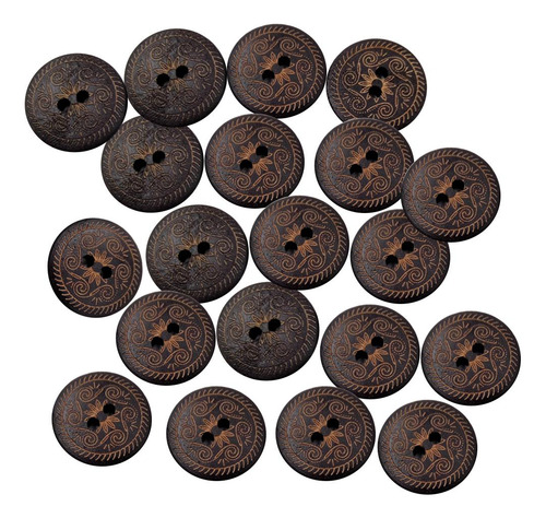 50 Piezas De Botones De Botones De De 2 Agujeros Para Coser