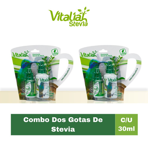 Combo Dos Gotas De Stevia - mL a $348
