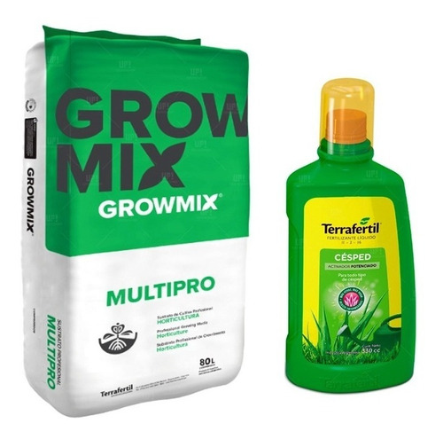 Sustrato Growmix Terrafertil Multipro 80lts Con Ferti Césped