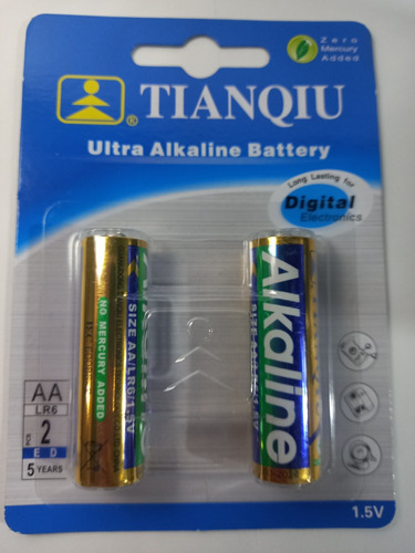 Batería Aa Alcalina 2pz Tianqiu 89145