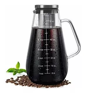 Cold Brew Coffee Maker Iced Tea Pitcher Infuser With Airtigh
