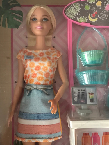 Barbie Smoothie Bar De Frappes Vitaminas Mattel 2020 Muñeca (Usado)
