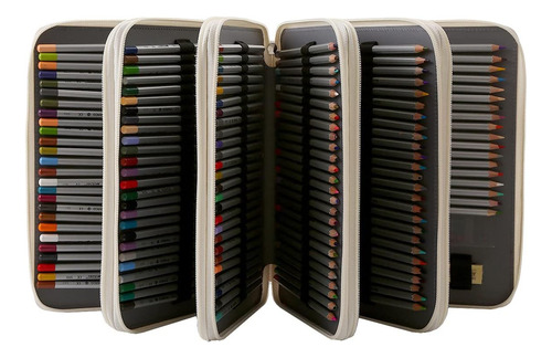 Estuche Para Lápices De Colores Con 252 Ranuras, Estuche Gra