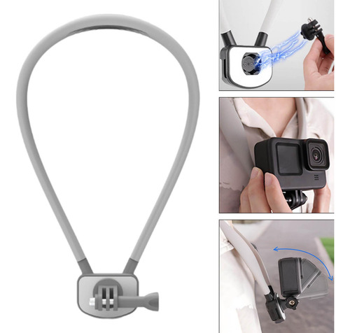 Soporte Para El Cuello Selfie Monte Multipropósito Gris