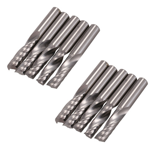 10 Brocas Cnc De Carburo De 6 Mm Y 1/4 De Pulgada, Una Sola