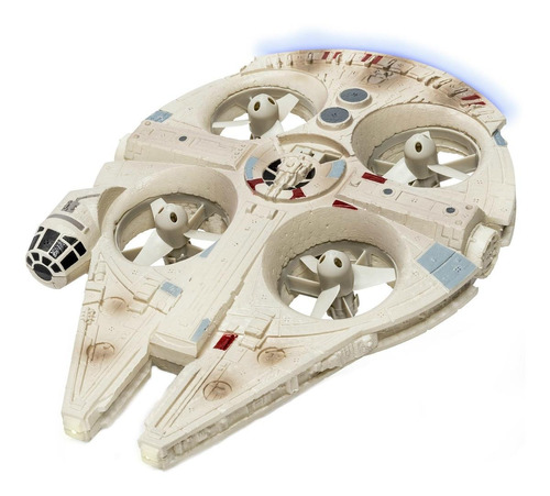 Nave espacial de controle remoto Air Hogs Millennium Falcon Quad Spin Master Star Wars