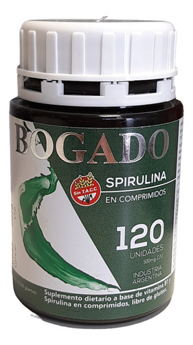 Pack X 3 Spirulina Bogado 120 Comprimidos 500mg 