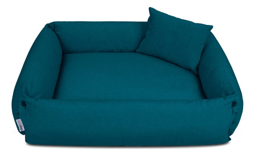 Caminha Pet 100% Sustentável Caminha Para Cachorro 65x50 Cor Verde-escuro Desenho Liso