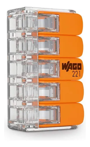 Wago 221-415 Conectores Compactos De 5 Conductores...