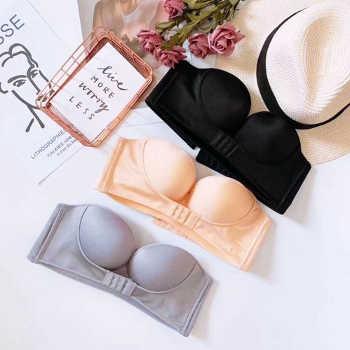Brasier Push Up Strapless Sin Tirantes Invisible Bra Cómodo