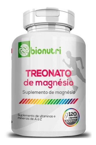 Suplemento em Cápsulas Magnésio em Pó 500mg 120 Cápsulas Bionutri Sem sabor