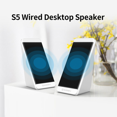 Js Altavoz De Escritorio Multimedia Con Subwoofer Con Cable