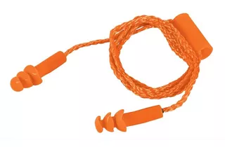 Tapon Auditivo Reutilizable Triple Barrera Truper® 14225 Color Naranja
