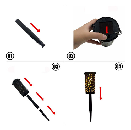 Luz Nocturna Led Led Para Exteriores, Inducción Solar, Enchu