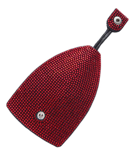 Bling Key Cover Universal Pu Cuero Llavero Estuche Rojo