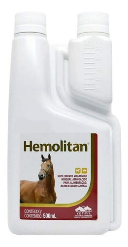 Hemolitan Suplemento Vitamínico Mineral 1 Litro Vetnil 