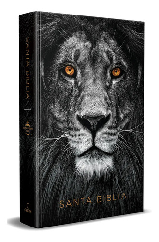 Biblia Reina Valera 1960 León de Judá Tamaño manual Negra Tapa Dura Letra 10.5 puntos