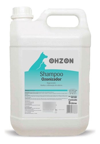 Shampoo Ozonio Pet Ohzon 300 Ml Hipoalergênico Oleo Girassol