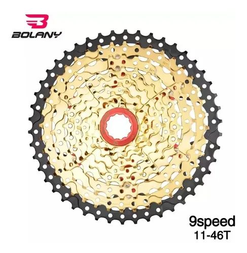Cassette Mtb Bolany 9 Pasos 11 46t Dorado