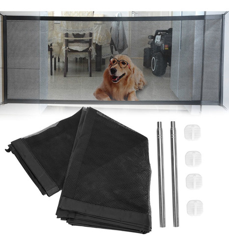 Mesh Cloth Black Easy To Install Dog Fence Mesh Pet Safety N